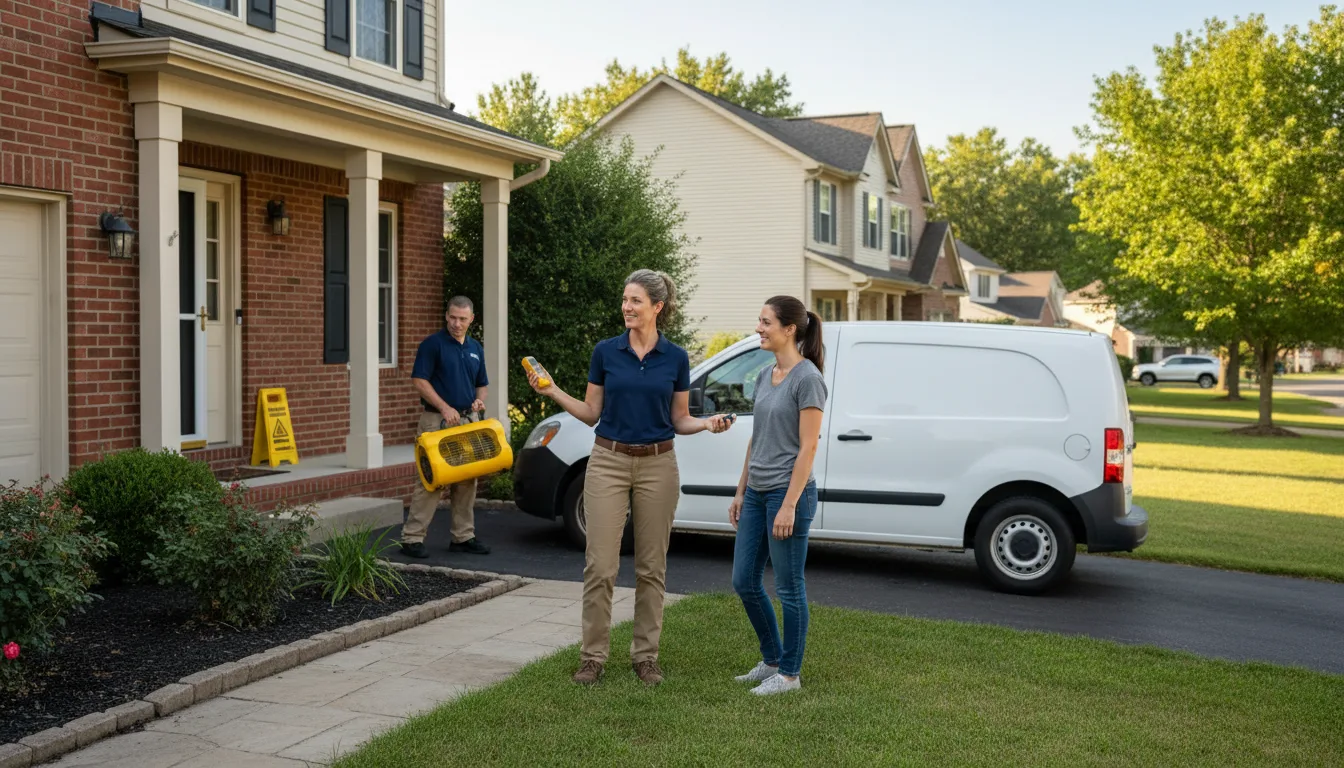 Residential water damage restoration in Whitney, NE